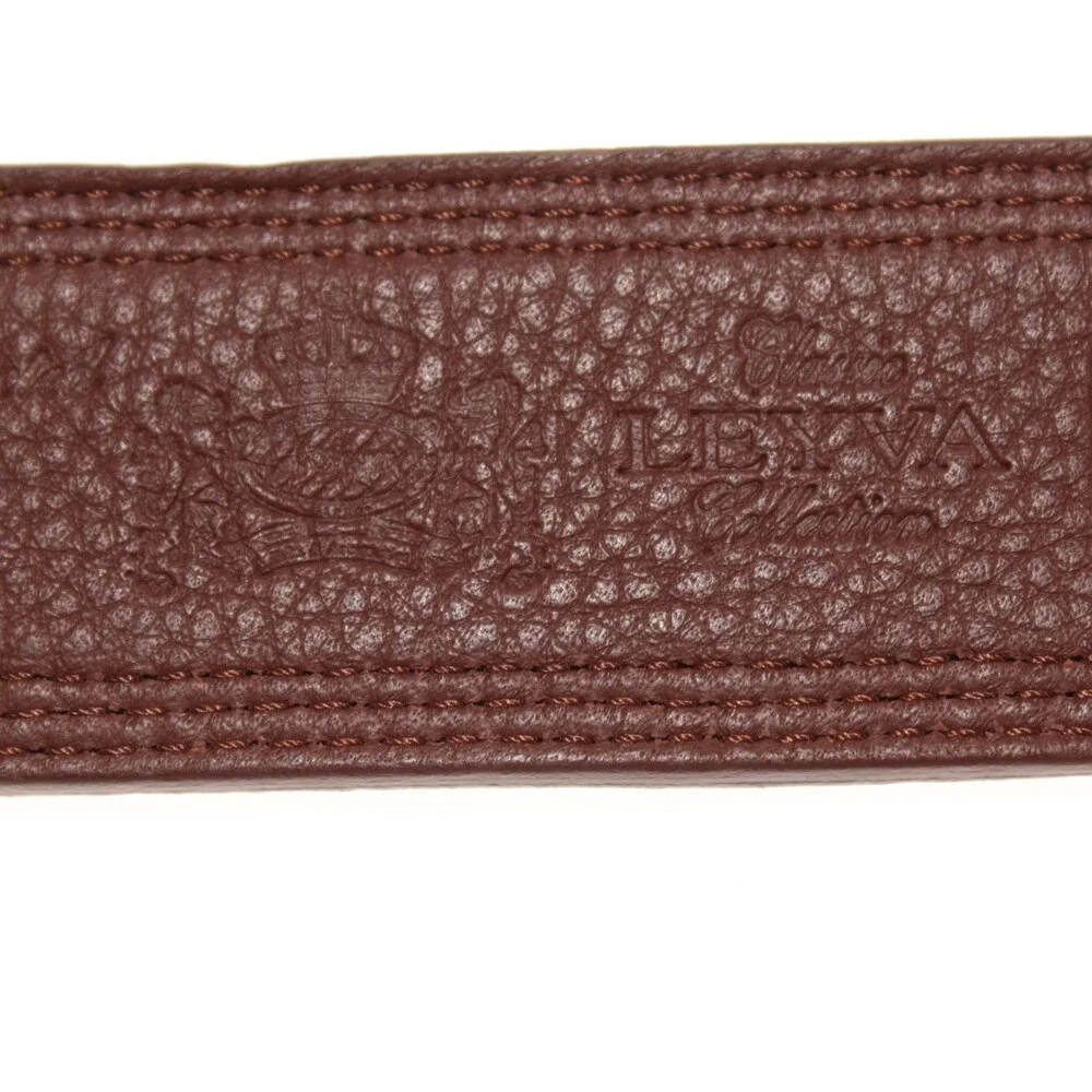 Leyva NWT Classic Belt Size 90 (US 34) in Brown Leather Made in Spain